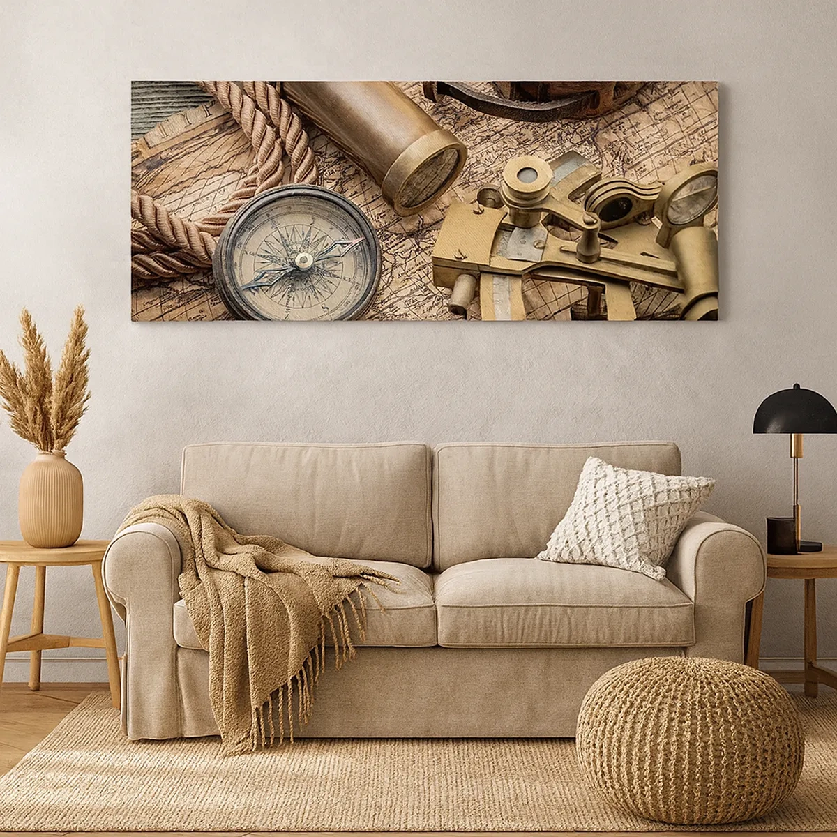 Canvastavla - Bild på duk - Sätt ut kursen - 30x30 cm