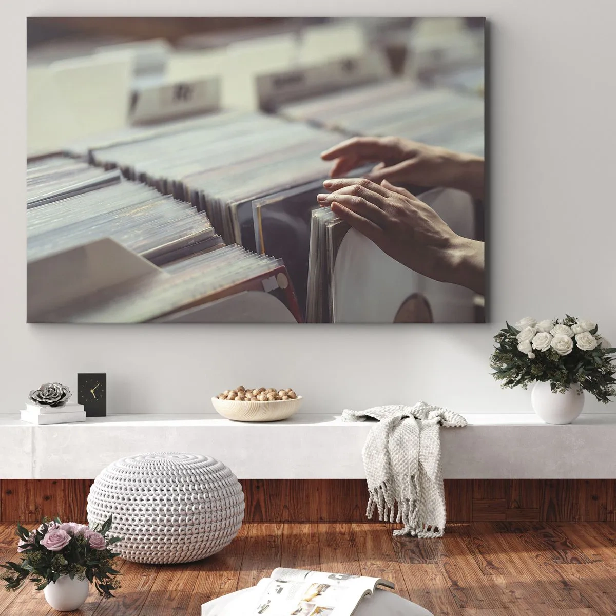 Canvastavla - Bild på duk - I jakten efter känslor - 120x80 cm