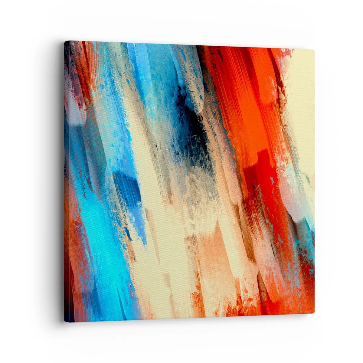 Canvastavla - Bild på duk - Färgkaskad - 30x30 cm