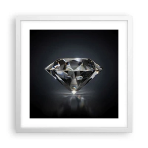 Affisch i vit ram - Bästa flickvännen - 40x40 cm