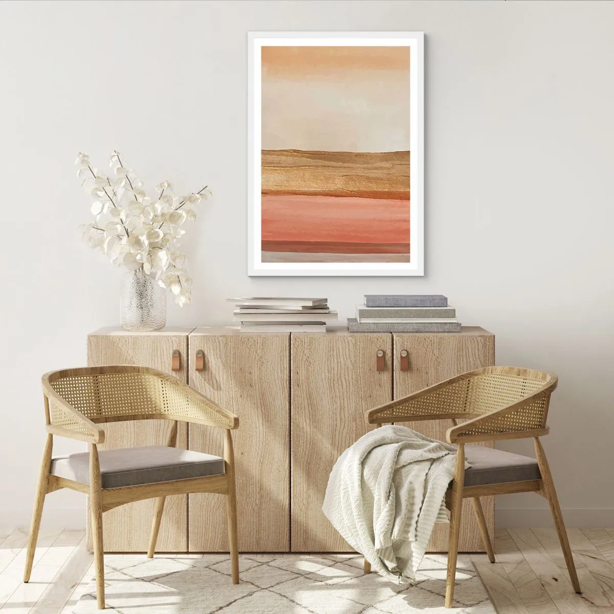 Affisch i vit ram - Vertikal komposition - 61x91 cm