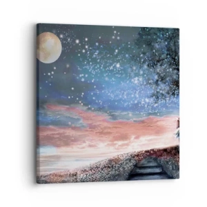 Canvastavla - Bild på duk - Stjärnig spektakel - 30x30 cm