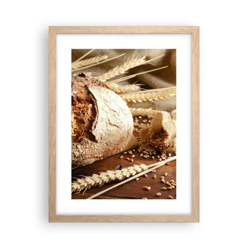 Affisch i ram av ljusek - Aptitlig, doftande, knaprig - 30x40 cm