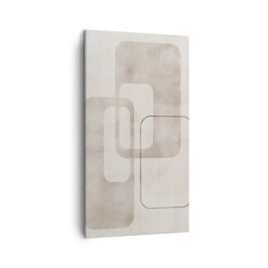 Canvastavla - Bild på duk - Geometrisk fug - 45x80 cm