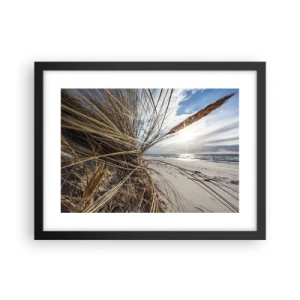 Affisch i svart ram - Elementens möte - 40x30 cm