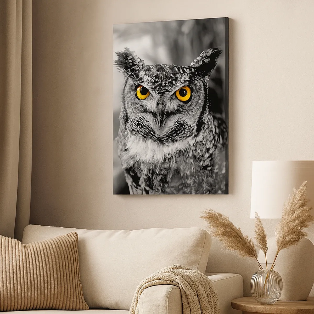 Canvastavla - Bild på duk - Inget kommer undan - 50x70 cm