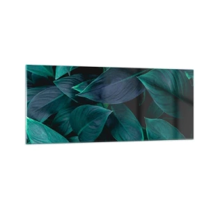 Glastavla - Bild på glas - Grönskan själv - 100x40 cm