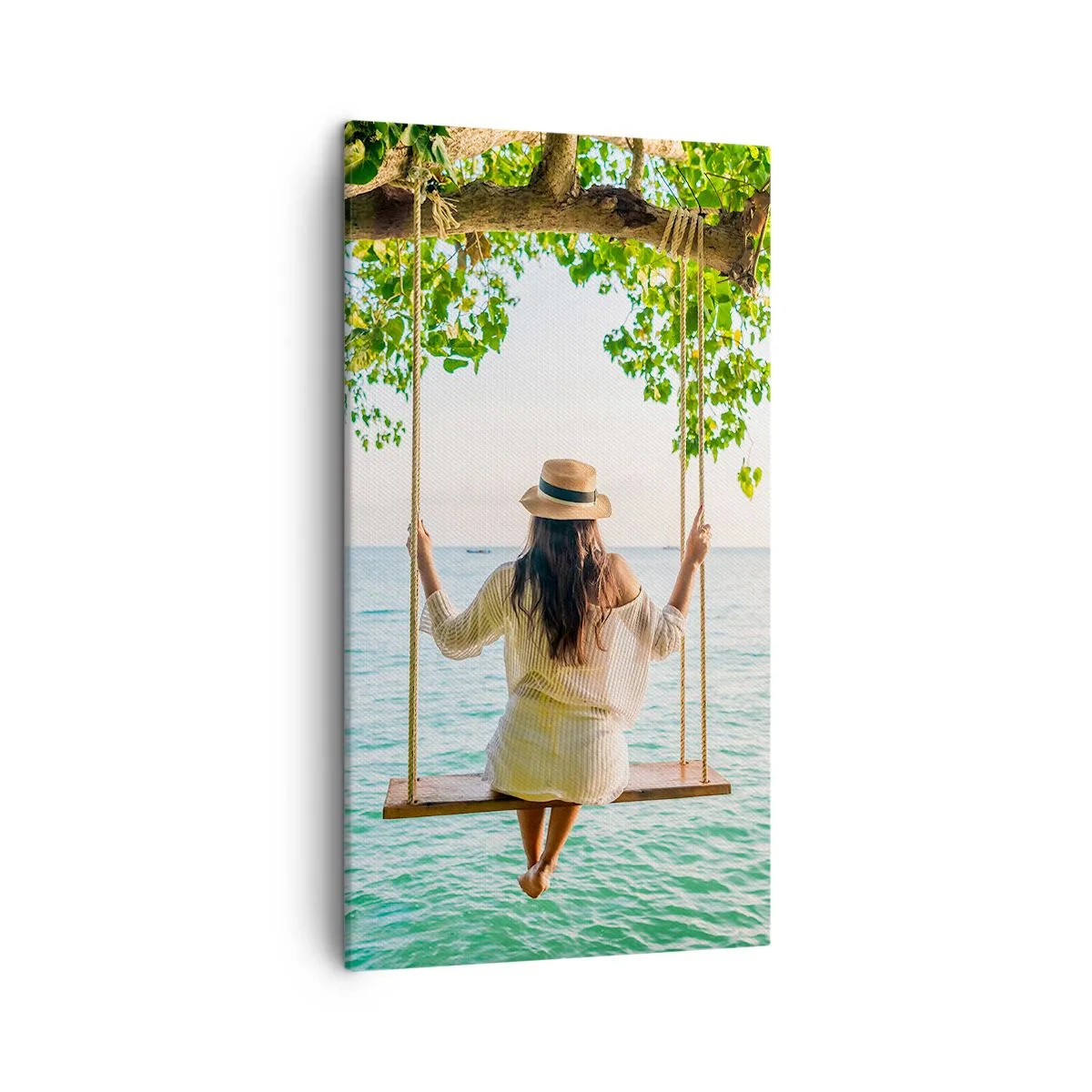 Canvastavla - Bild på duk - Livet är vackert - 45x80 cm