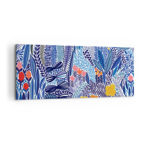 Canvastavla - Bild på duk - Hawaii-trädgård - 120x50 cm