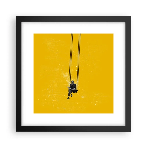 Affisch i svart ram - En dag som alla andra - 30x30 cm