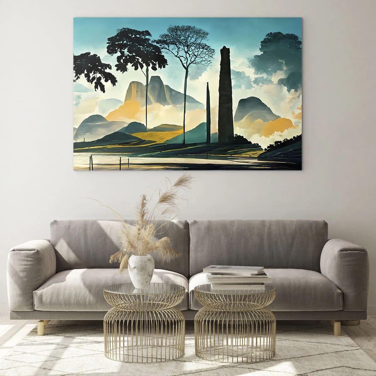 Glastavla - Bild på glas - Fortfarande högre och högre - 120x80 cm