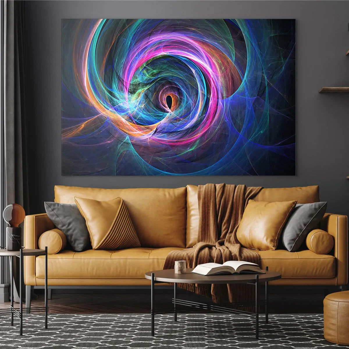 Glastavla - Bild på glas - Vart tar du mig? - 120x80 cm