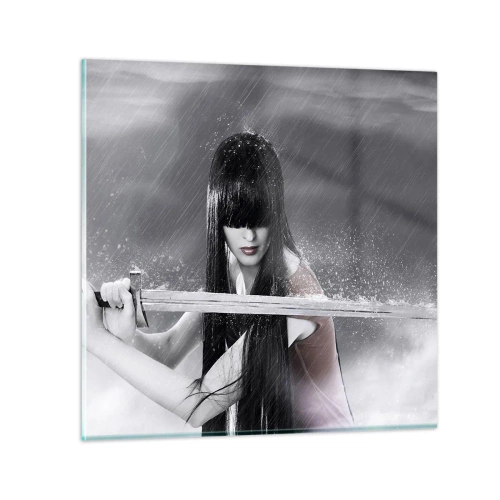 Glastavla - Bild på glas - Vacker och farlig - 60x60 cm