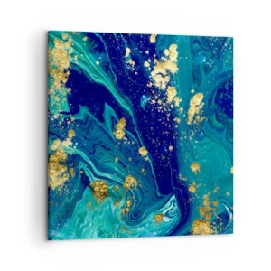 Canvastavla - Bild på duk - Solflingor  - 50x50 cm