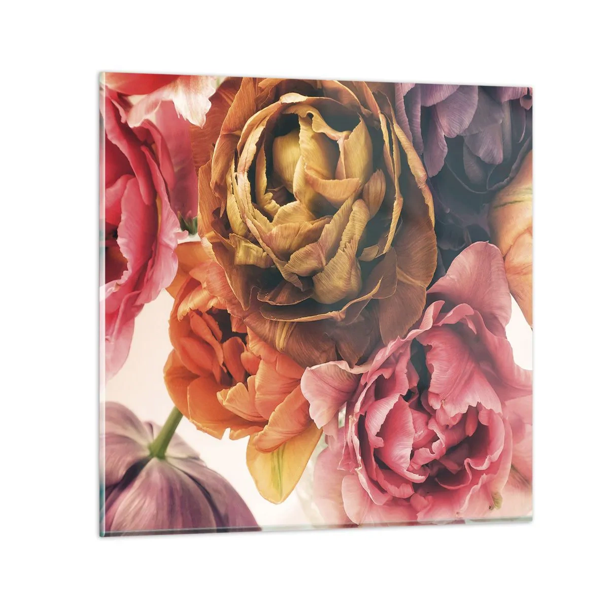 Glastavla - Bild på glas - Livets högtid - 70x70 cm