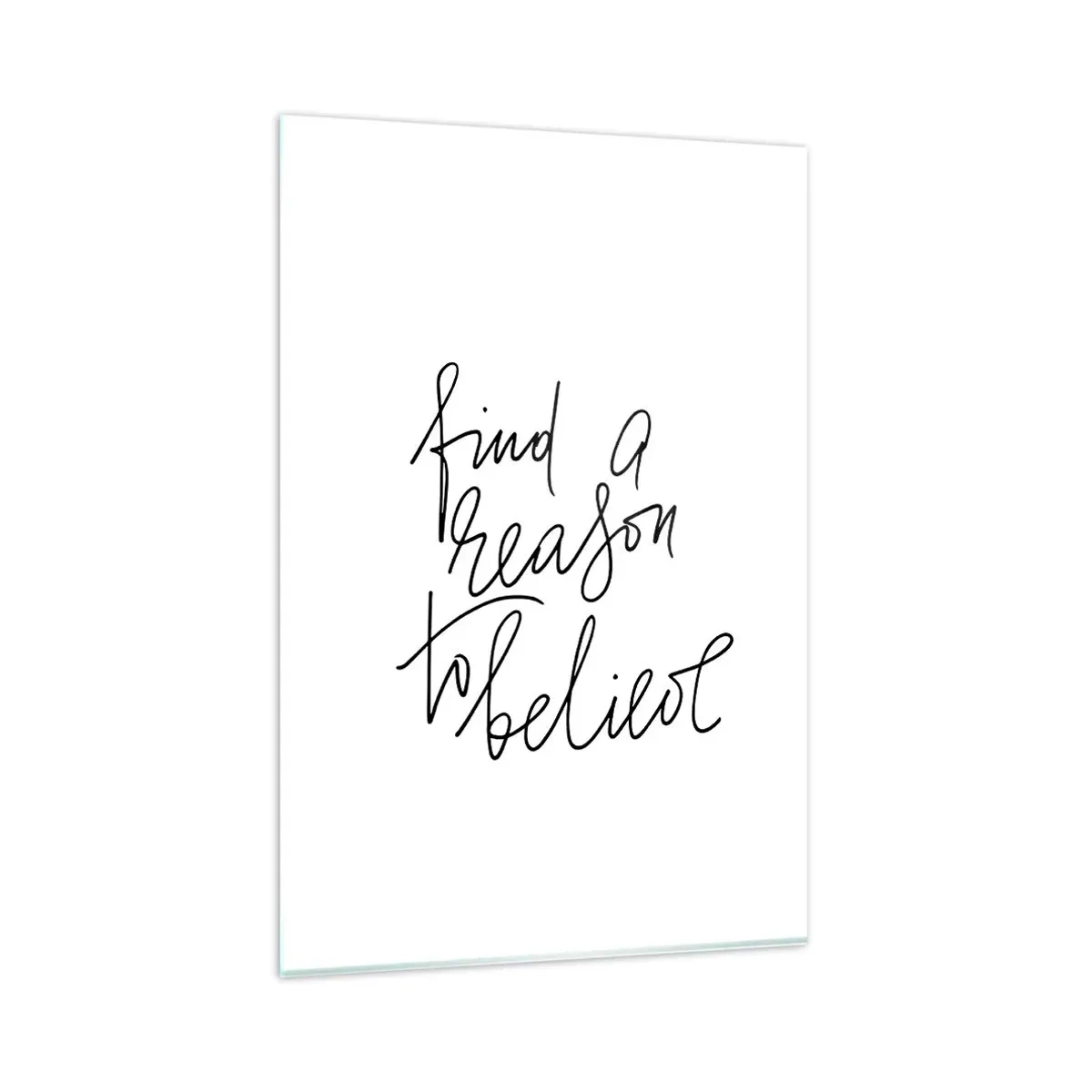 Glastavla - Bild på glas - Det är möjligt - 80x120 cm