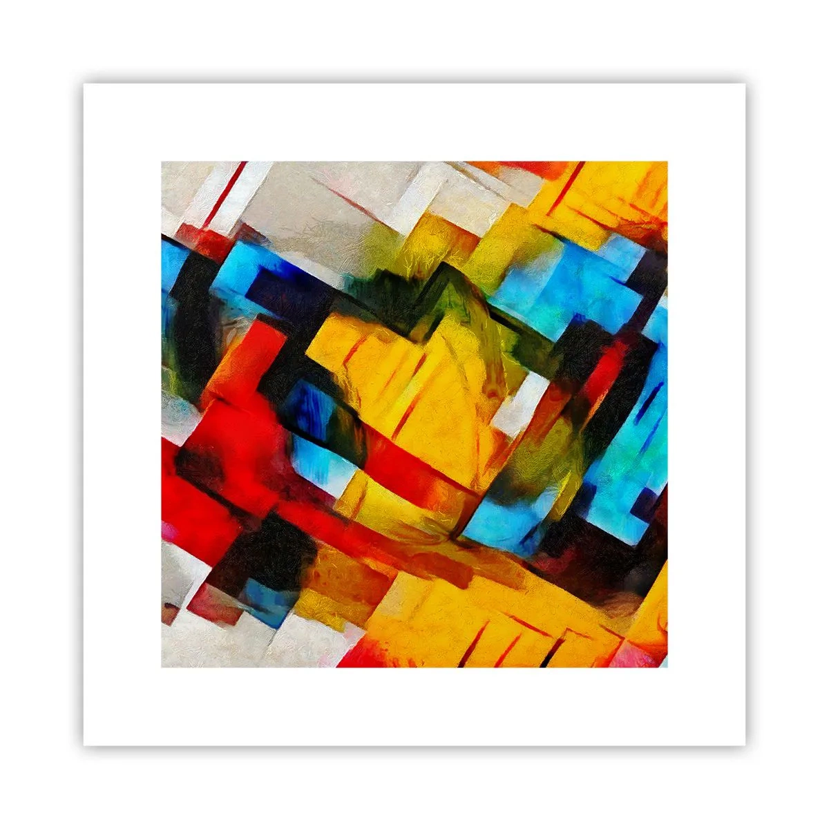 Affisch - Färgmix - 30x30 cm