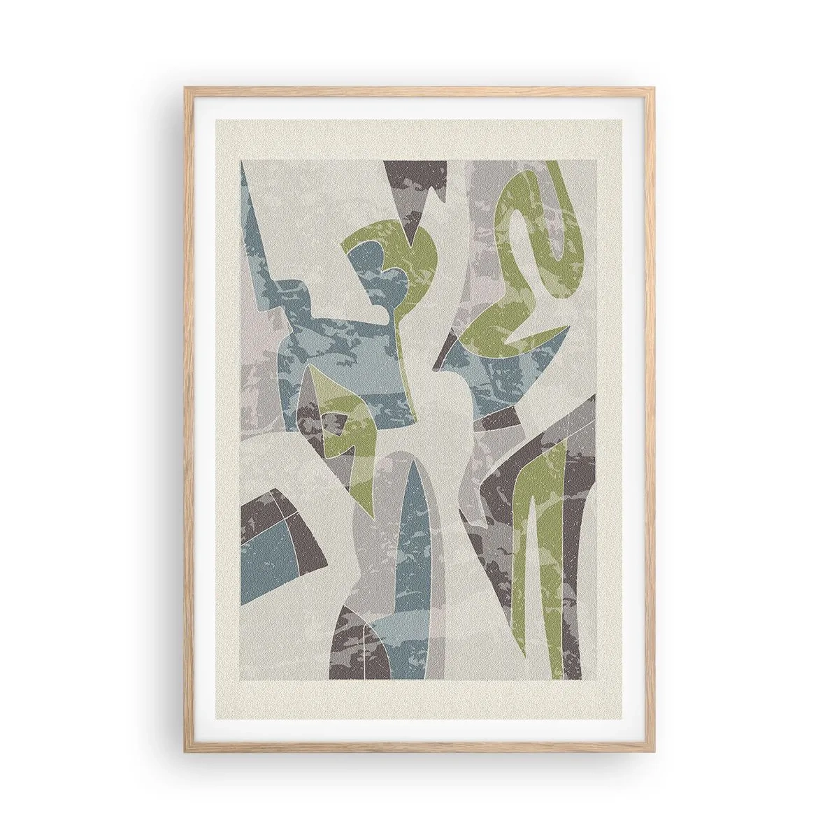 Affisch i ram av ljusek - Komposition bakom glas - 70x100 cm