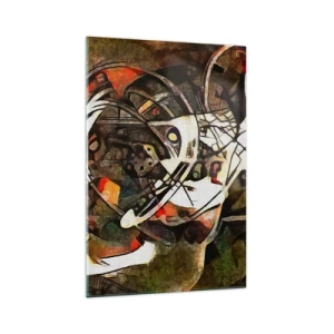 Glastavla - Bild på glas - Hör du rörelse? - 70x100 cm