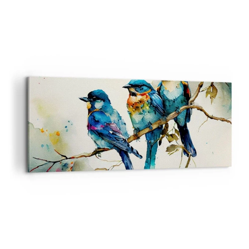 Canvastavla - Bild på duk - Sur? - 100x40 cm