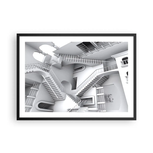 Affisch i svart ram - Rummets paradoxer - 70x50 cm