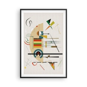 Affisch i svart ram - Så världen skrattar - 61x91 cm