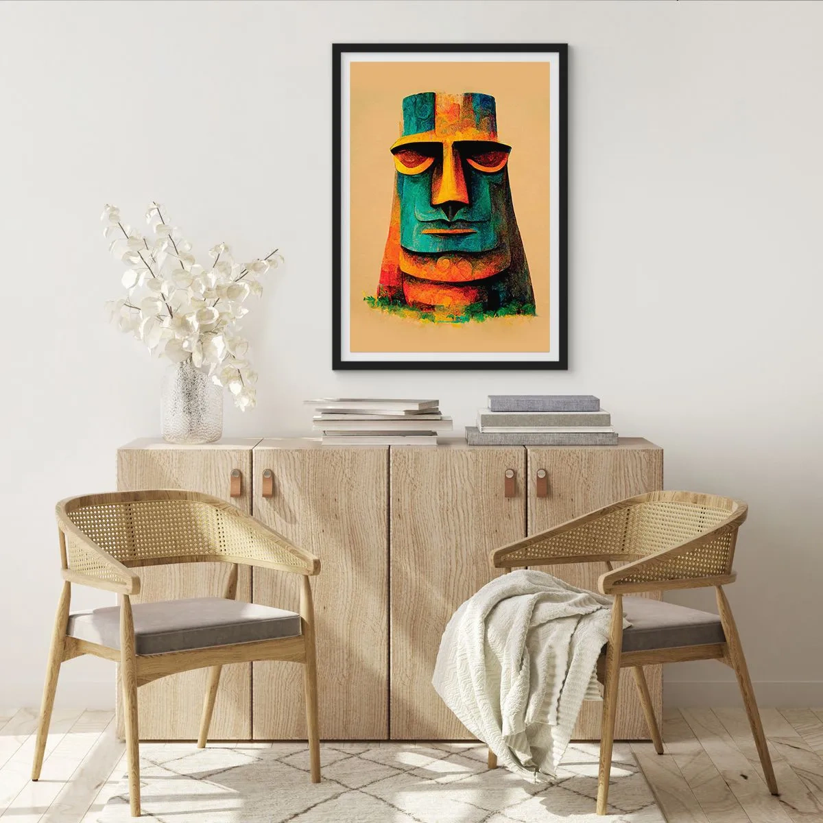 Affisch i svart ram - Statylik, men ändå sympatisk - 40x50 cm