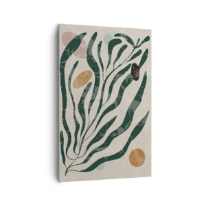 Canvastavla - Bild på duk - Bland de gröna - 80x120 cm