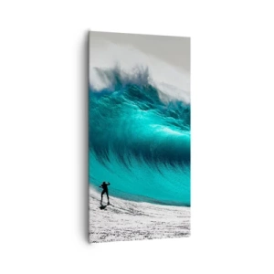 Canvastavla - Bild på duk - Utmaningen accepterad - 65x120 cm