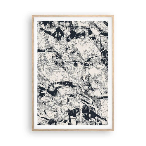 Affisch i ram av ljusek - Motsatsernas interpenetration - 70x100 cm