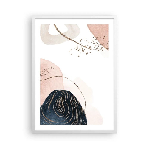 Affisch i vit ram - Allt flyter - 50x70 cm