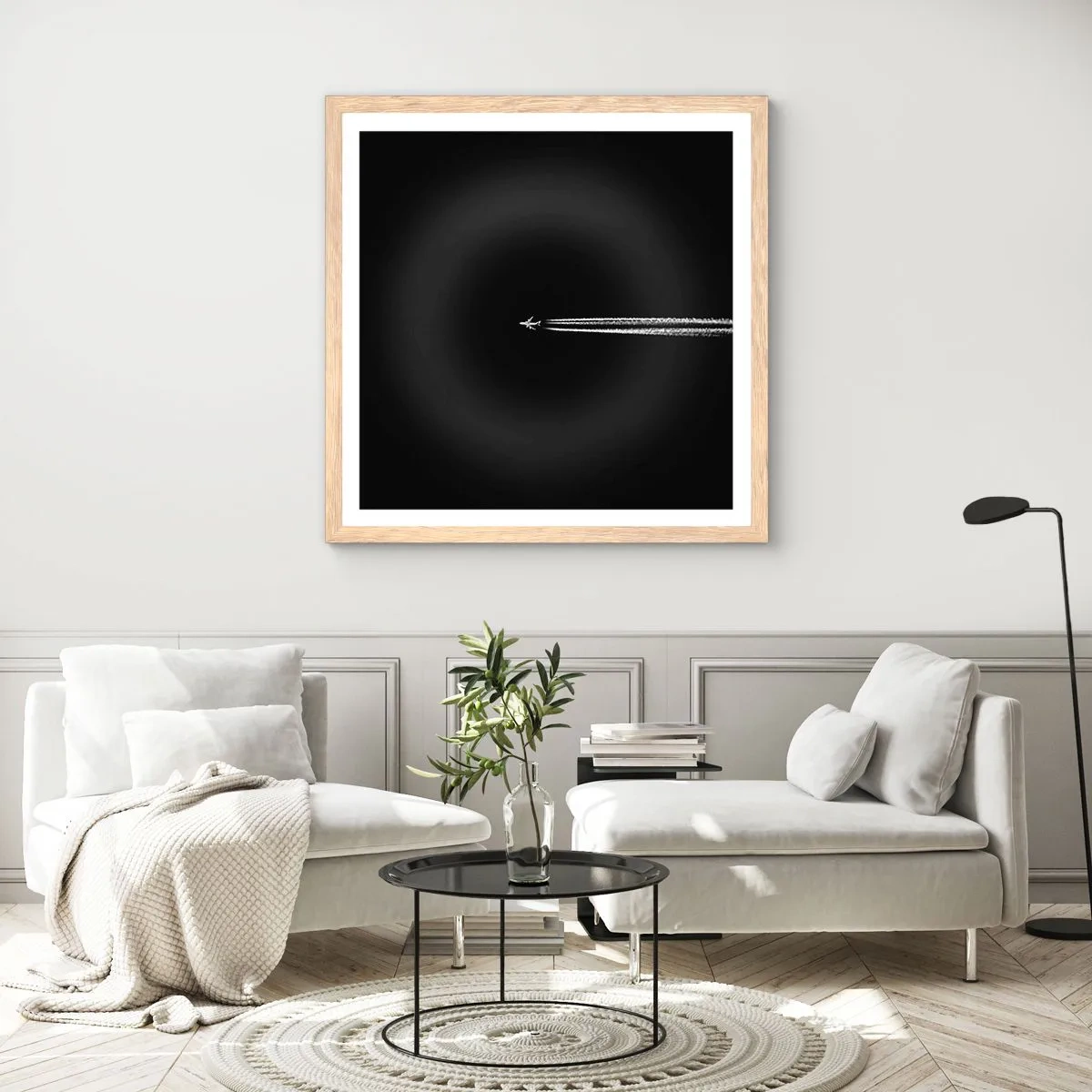 Affisch i ram av ljusek - I en annan dimension - 60x60 cm