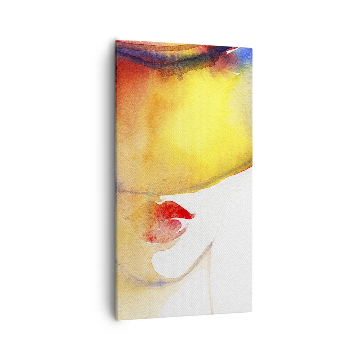 Canvastavla - Bild på duk - Damporträtt    - 55x100 cm