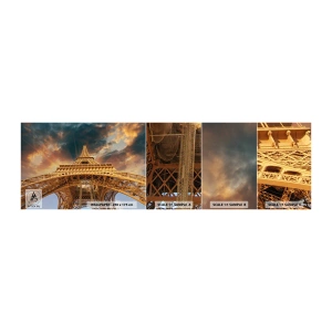 Fototapet Prov Standard Eco - Hur mänskligheten nådde himlen - Eiffeltornet, Arkitektur, Paris - 100x30 cm