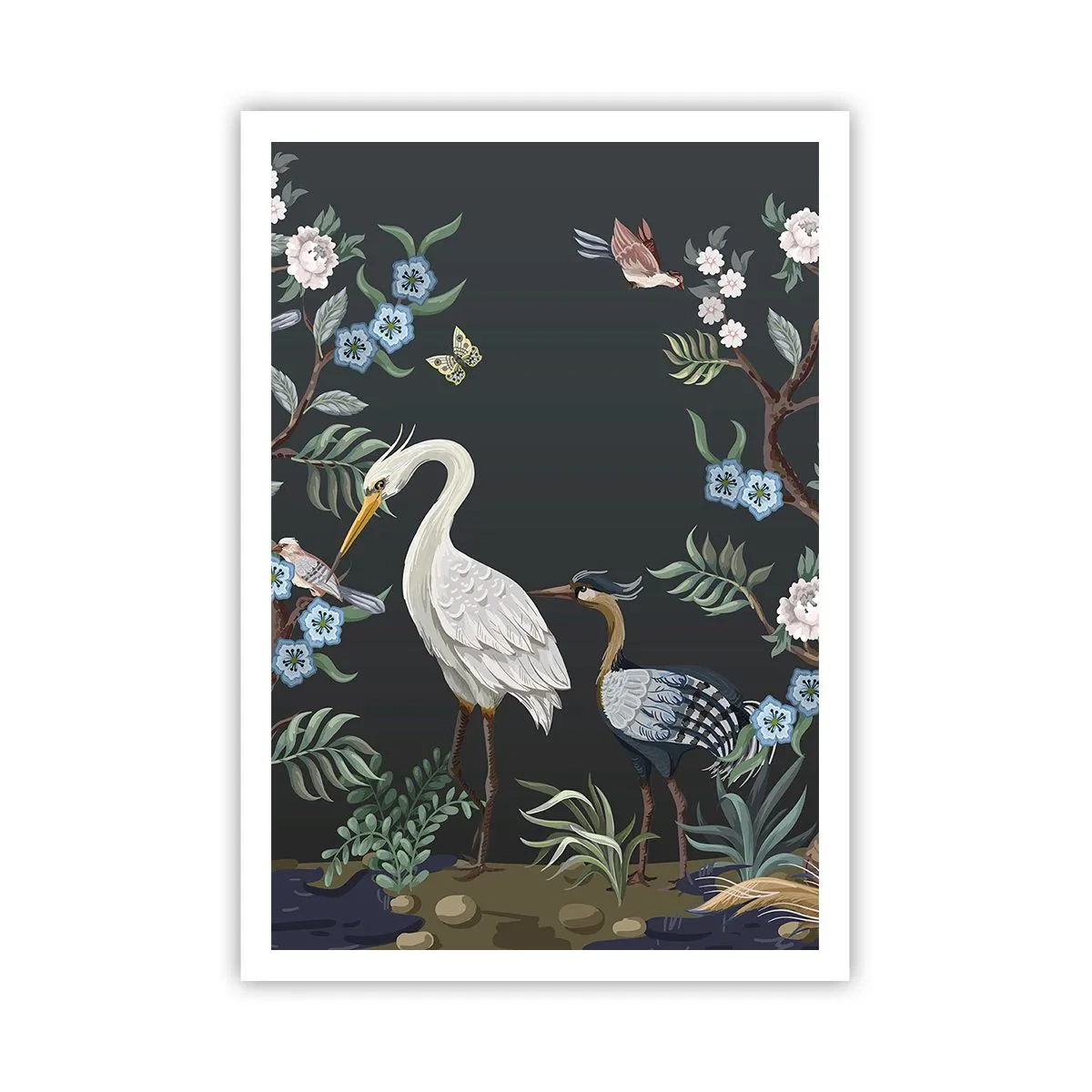 Affisch - Fågelparad - 70x100 cm