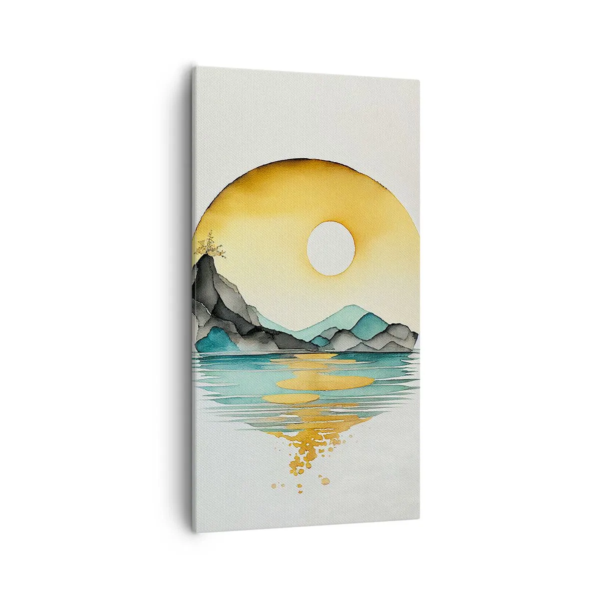 Canvastavla - Bild på duk - I en cirkel av skönhet - 55x100 cm