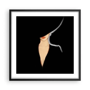 Affisch i svart ram - Elegans och stil - 50x50 cm