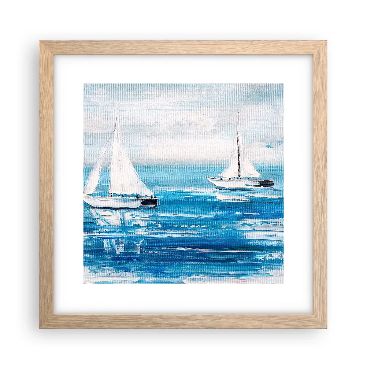 Affisch i ram av ljusek - Med en vän vid din sida - 30x30 cm