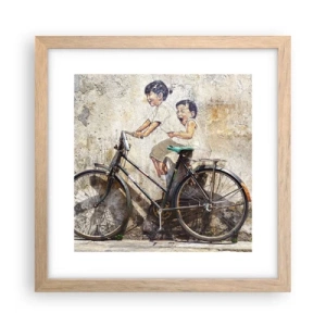 Affisch i ram av ljusek - Sant eller falskt? - 30x30 cm