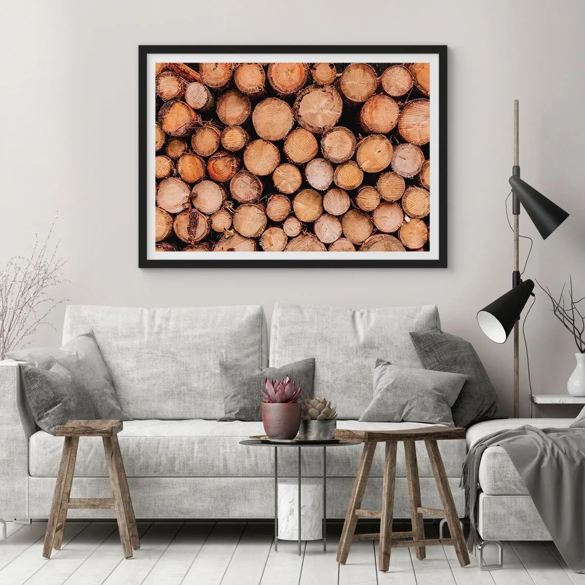 Affisch i svart ram - Ny början - 50x40 cm