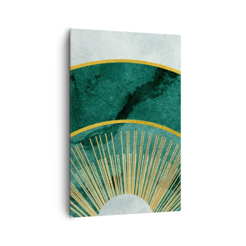 Canvastavla - Bild på duk - Ett annorlunda solsystem - 80x120 cm