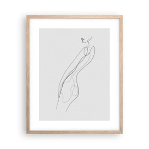 Affisch i ram av ljusek - Bara en utfästelse - 40x50 cm