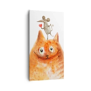 Canvastavla - Bild på duk - Kärlekens paradoxer - 55x100 cm