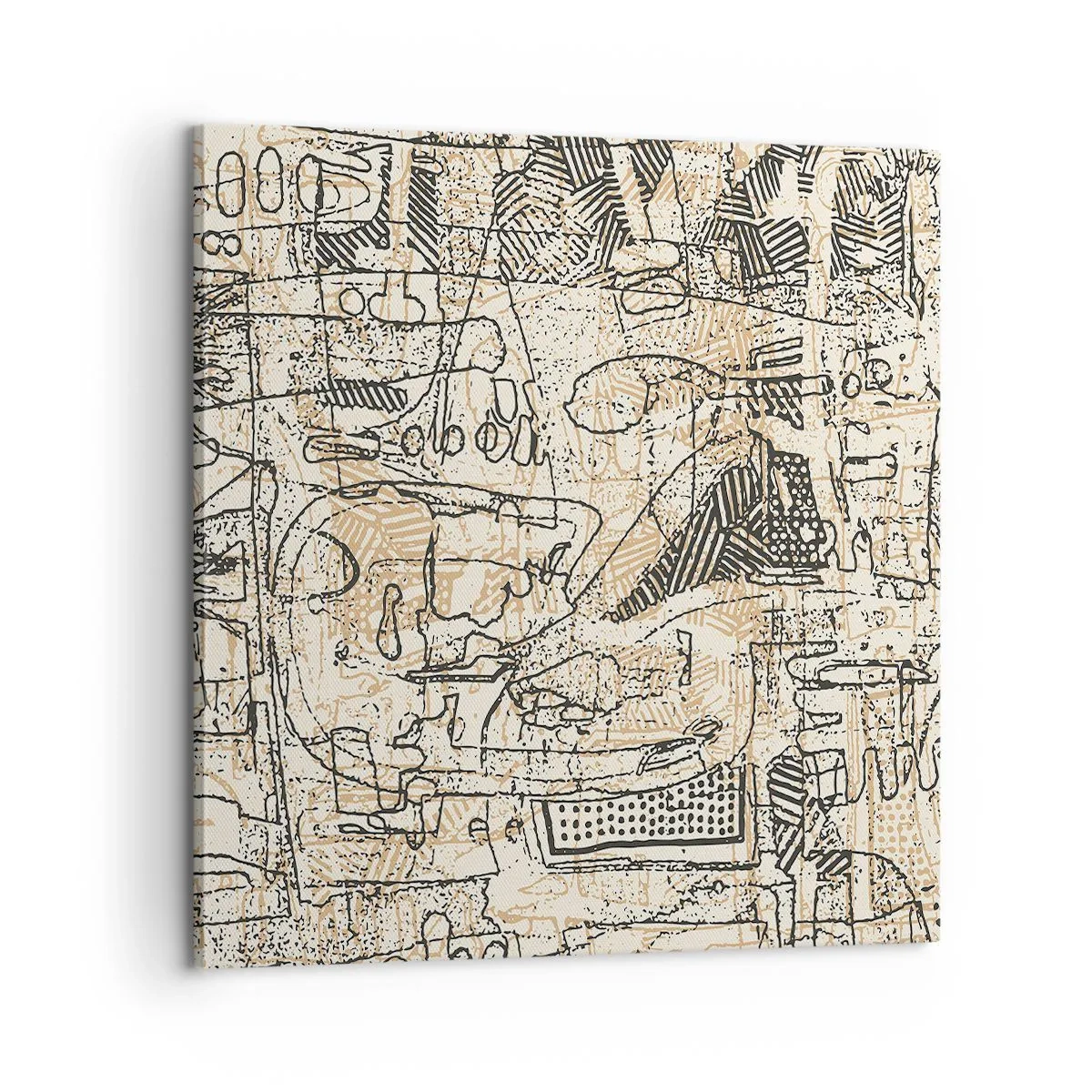 Canvastavla - Bild på duk - Väntar på avkodning - 60x60 cm