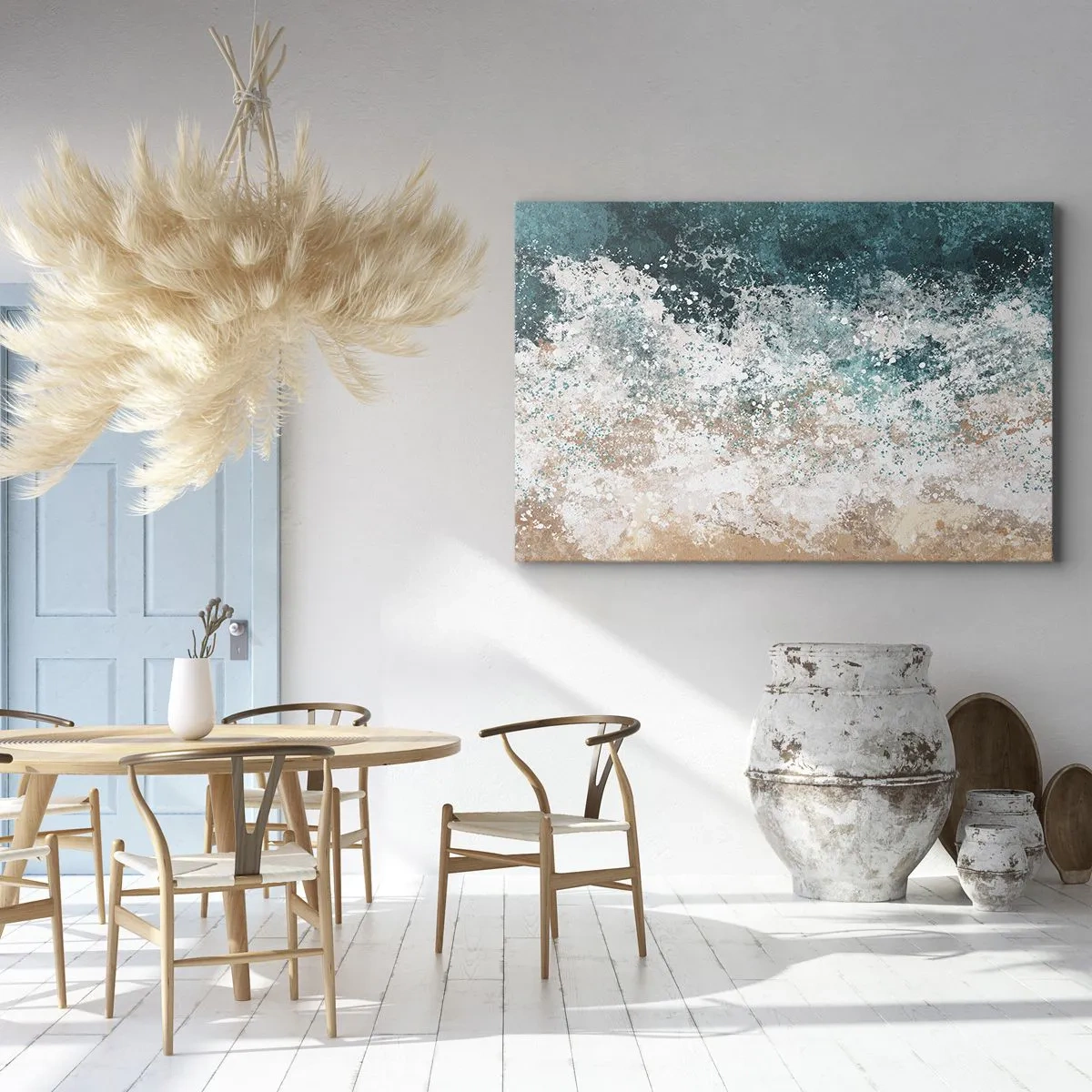 Canvastavla - Bild på duk - Berättelser från havet - 70x50 cm