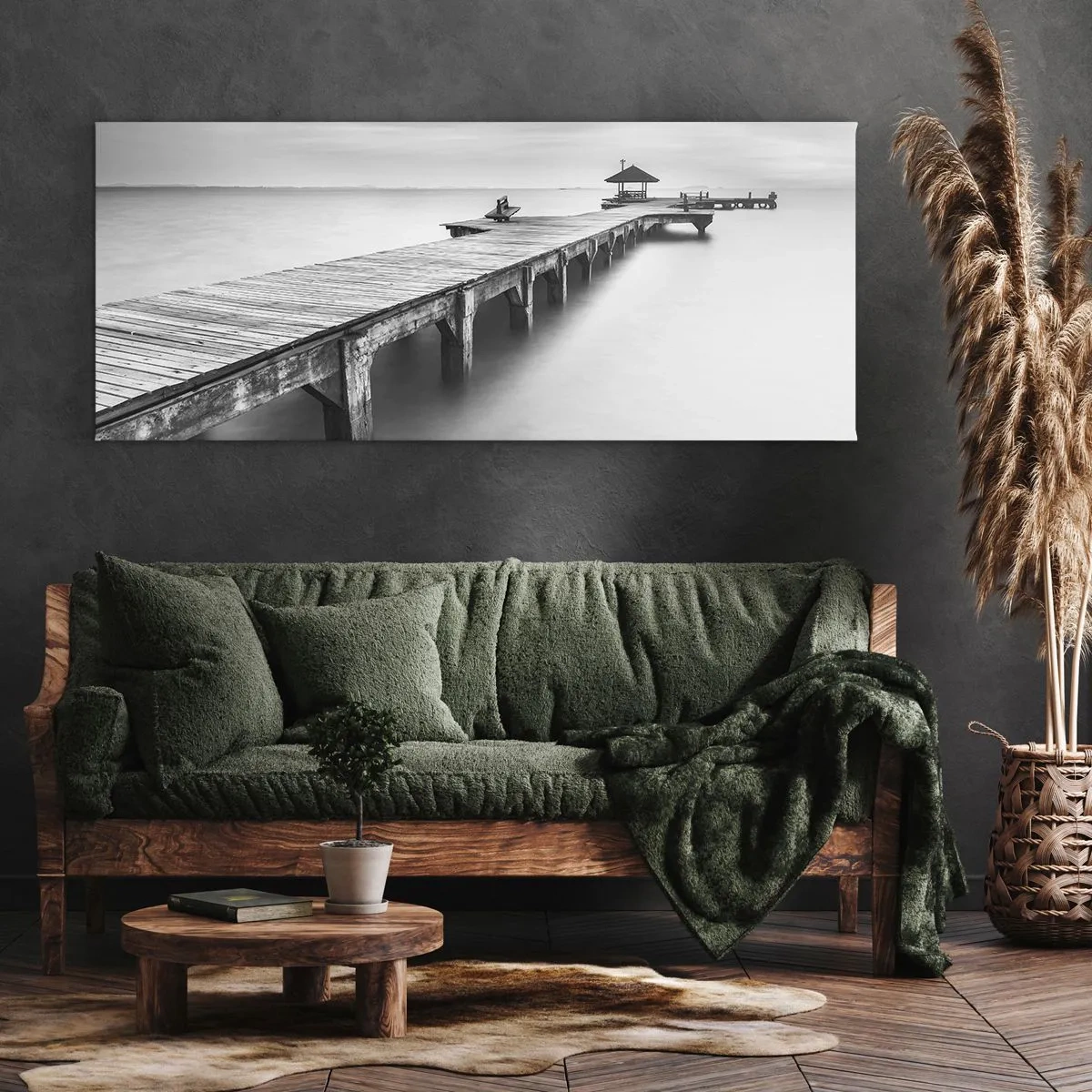 Canvastavla - Bild på duk - Ut i det oändliga - 120x50 cm