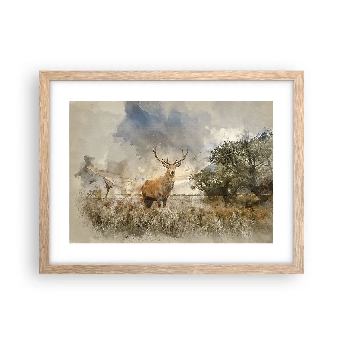 Affisch i ram av ljusek - Värdighet - styrka - dignitet - 40x30 cm