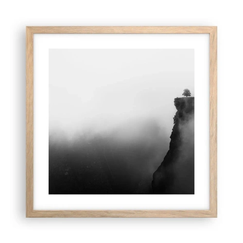 Affisch i ram av ljusek - På världens gräns - 40x40 cm