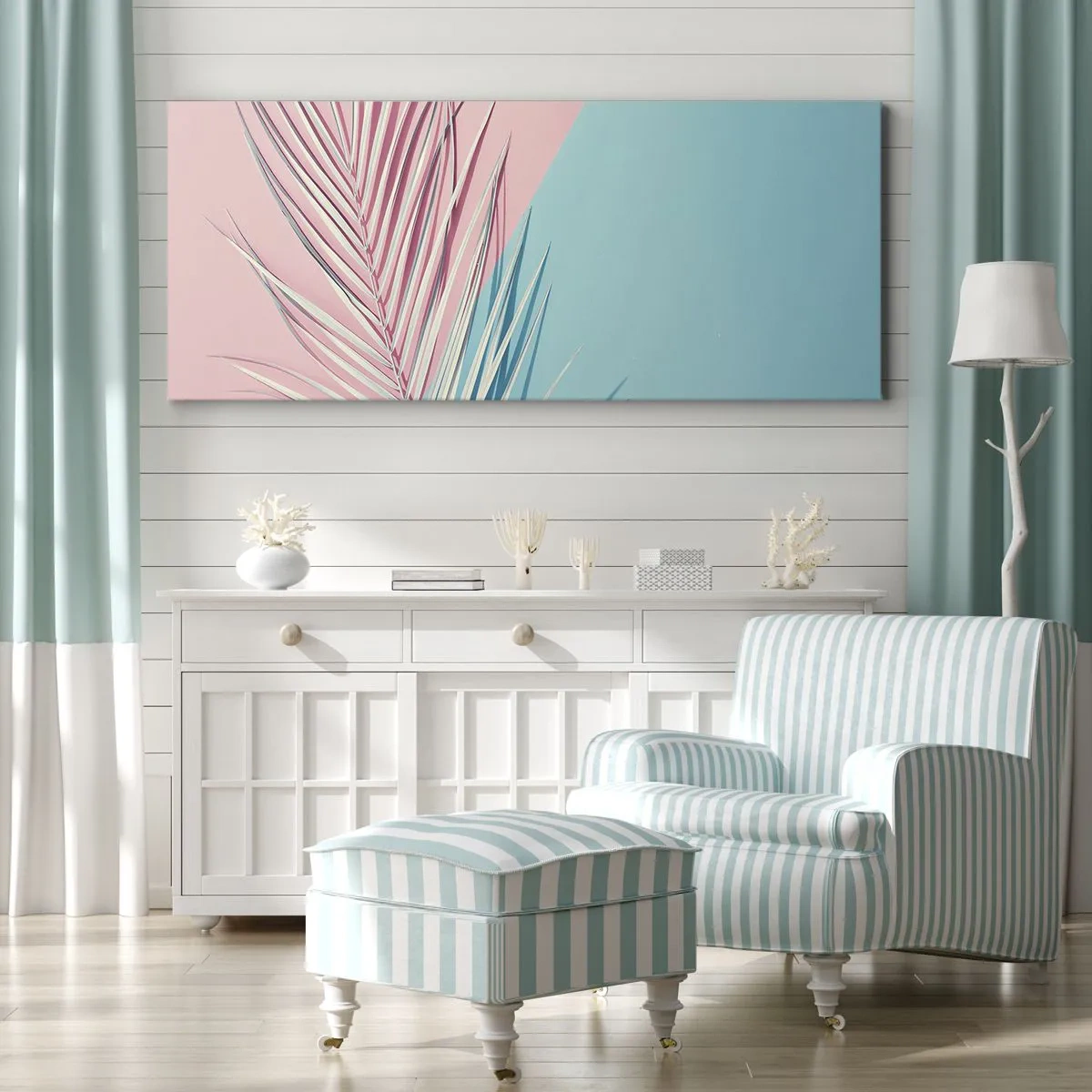 Canvastavla - Bild på duk - Tropisk impression - 100x40 cm