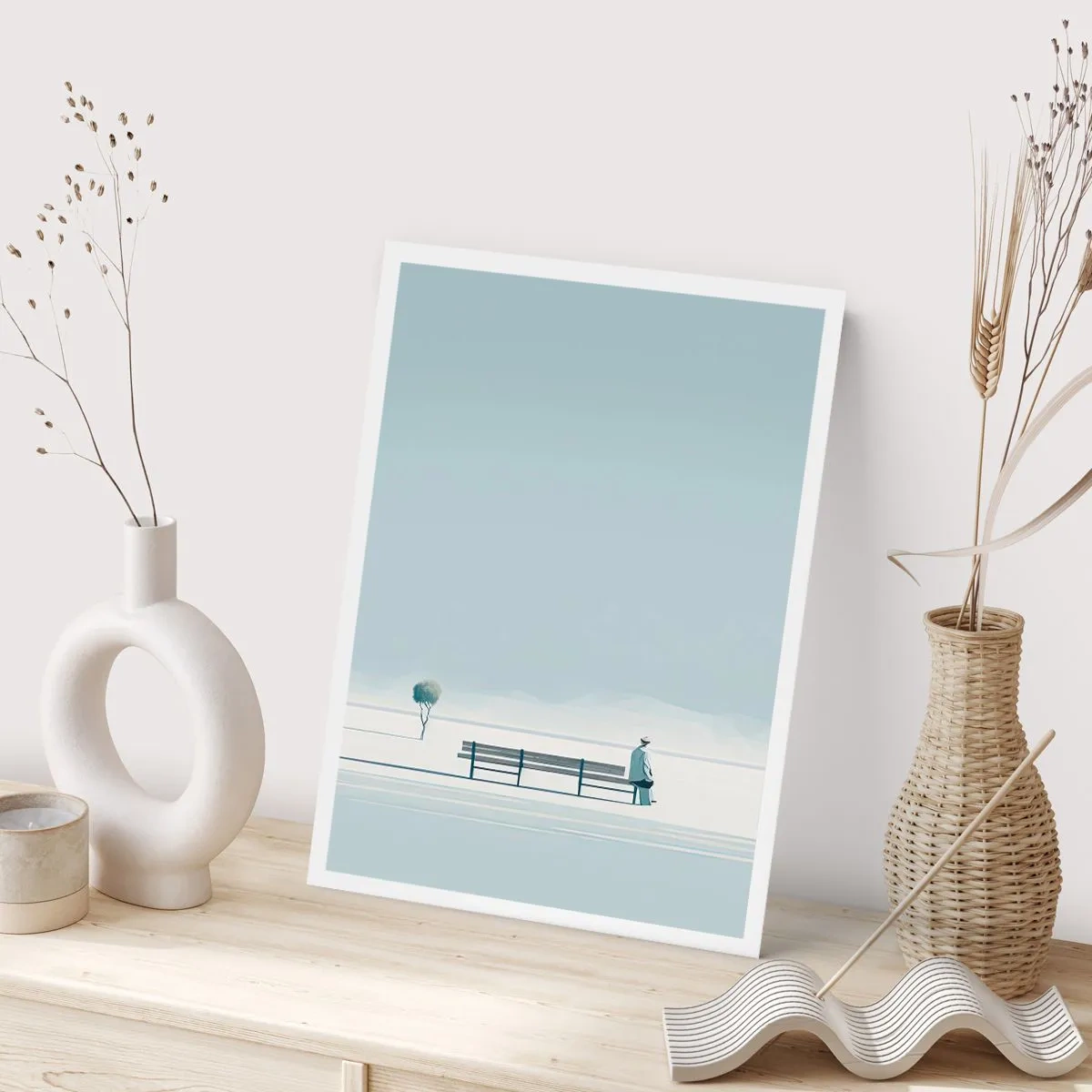 Affisch - Ja, jag väntar. - 30x40 cm